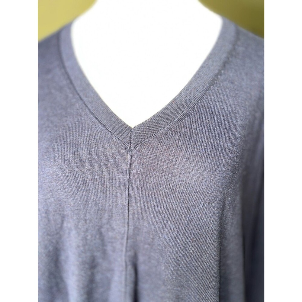Pure JJill XL Classic V-Neck Women's Tunic - Navy Long Sleeve - Picture 4 of 7